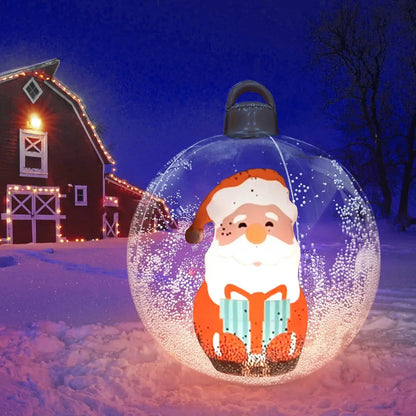 Inflatable Christmas Ornament LED Remote-Controlled Waterproof 60 cm