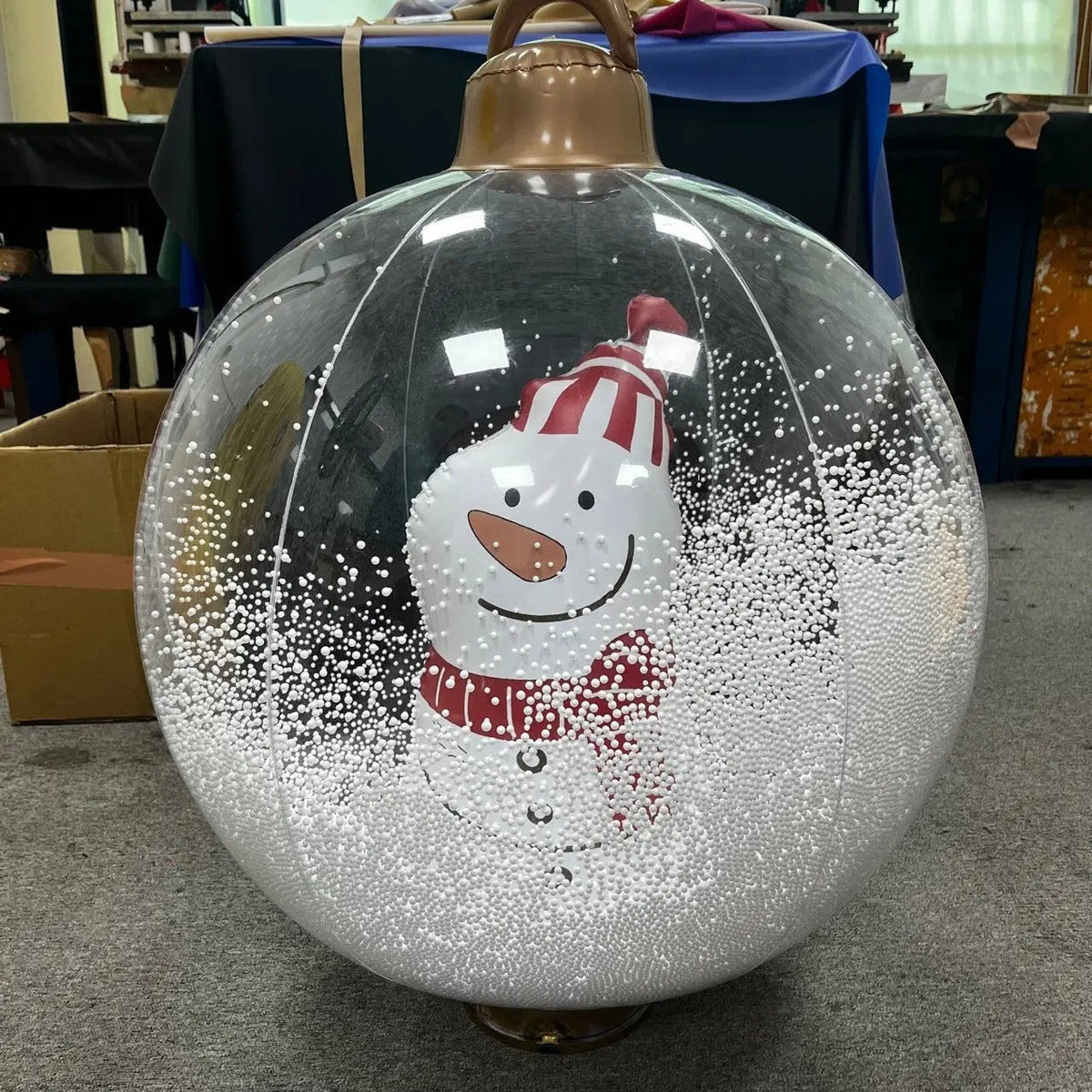 Inflatable Christmas Ornament LED Remote-Controlled Waterproof 60 cm