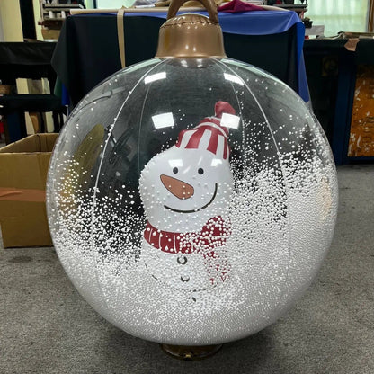 Inflatable Christmas Ornament LED Remote-Controlled Waterproof 60 cm