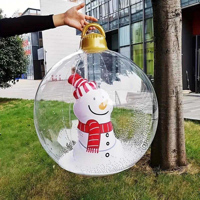 Inflatable Christmas Ornament LED Remote-Controlled Waterproof 60 cm
