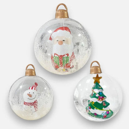 Inflatable Christmas Ornament LED Remote-Controlled Waterproof 60 cm