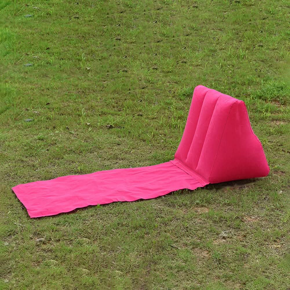 Inflatable Lounger Ergonomic Backrest Lightweight & Waterproof PVC