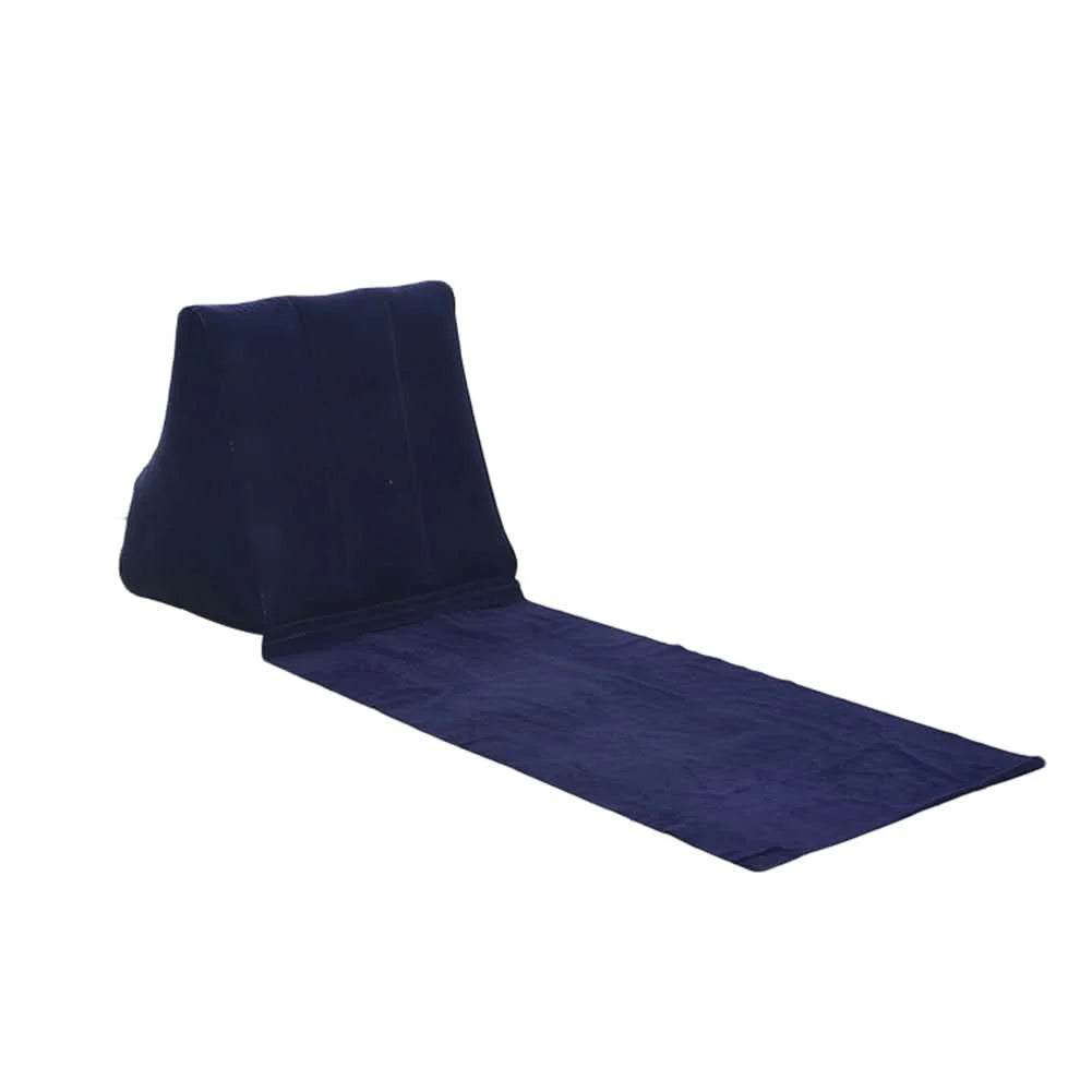 Inflatable Lounger Ergonomic Backrest Lightweight & Waterproof PVC