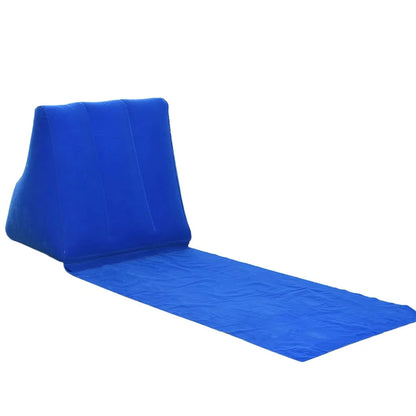 Inflatable Lounger Ergonomic Backrest Lightweight & Waterproof PVC