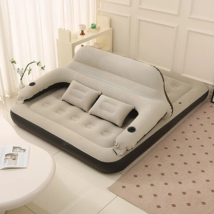 Inflatable Mattress with Built-In Pump – Restful Sleep and Spinal Support