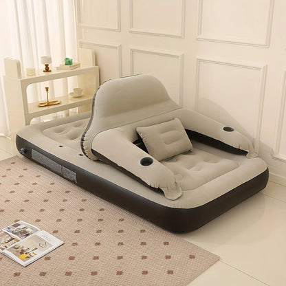 Inflatable Mattress with Built-In Pump – Restful Sleep and Spinal Support