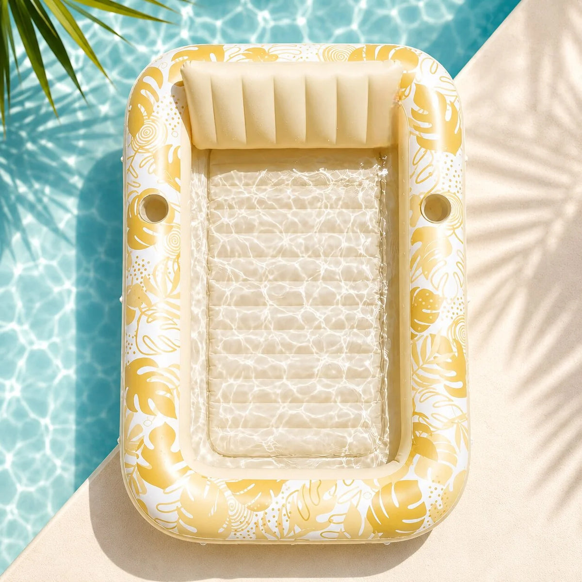 Inflatable Pool Float Lounger Roomy 178 cm Lightweight Packable