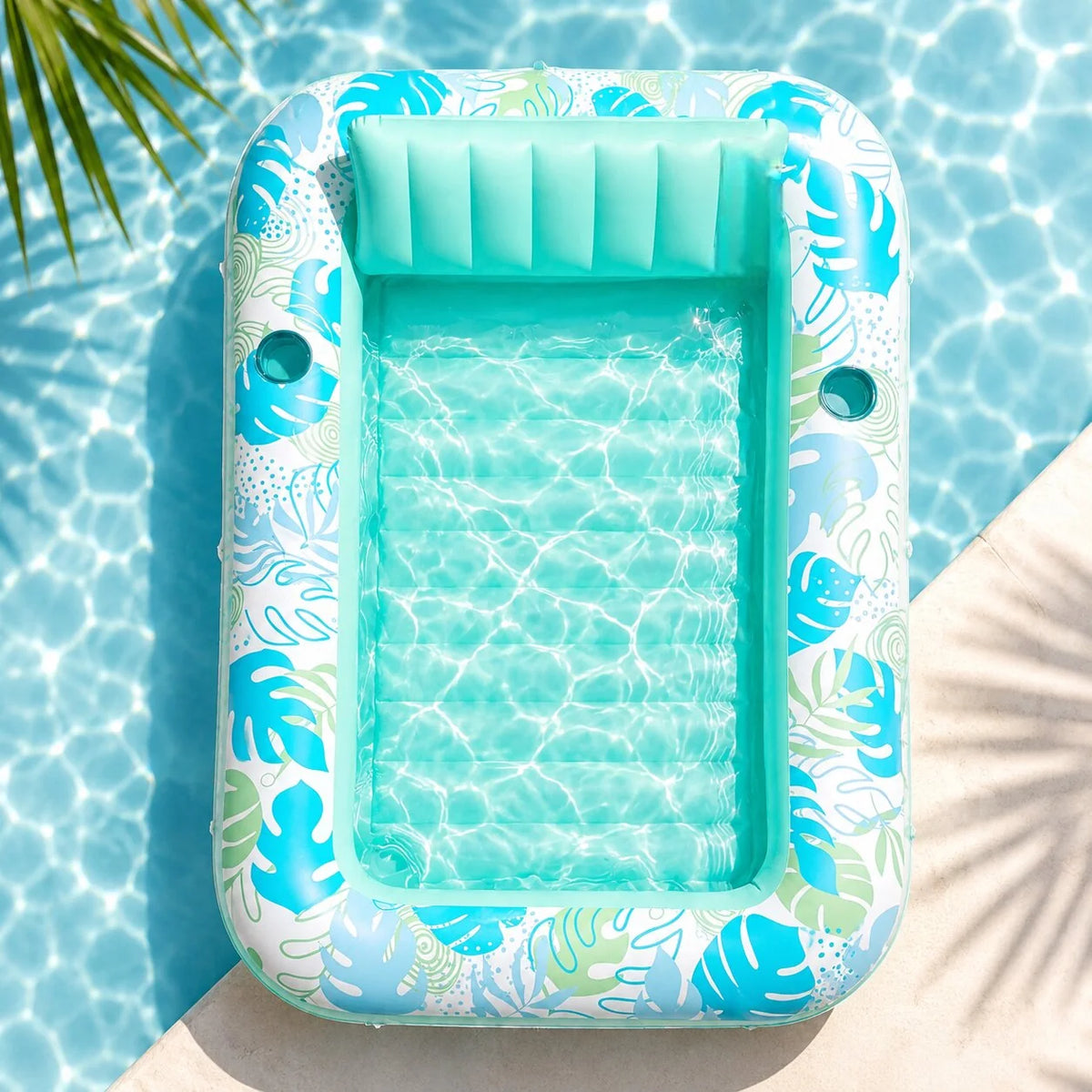 Inflatable Pool Float Lounger Roomy 178 cm Lightweight Packable
