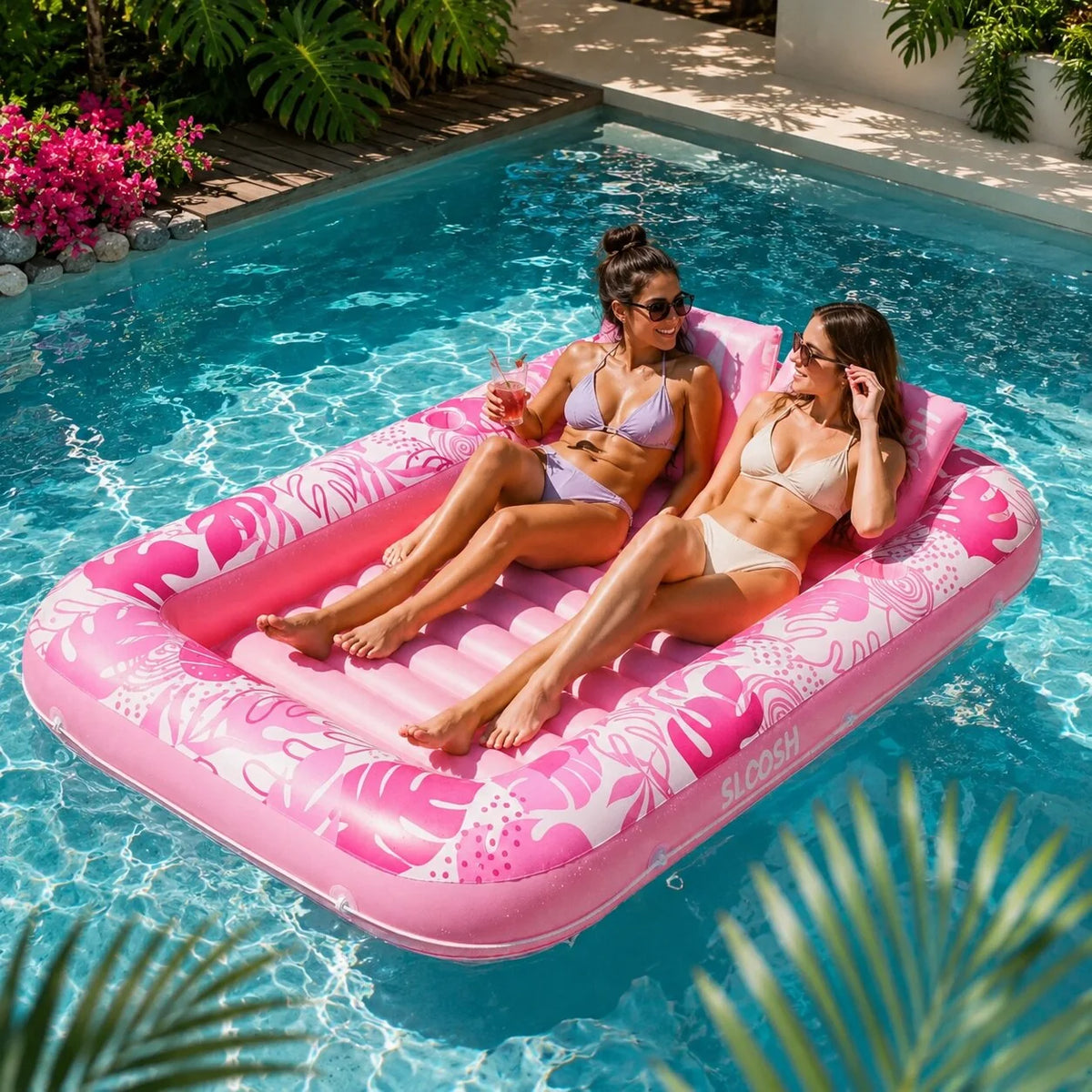 Inflatable Pool Float Lounger Roomy 178 cm Lightweight Packable