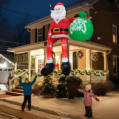 Inflatable Santa 8 Ft LED Waterproof Outdoor Decoration