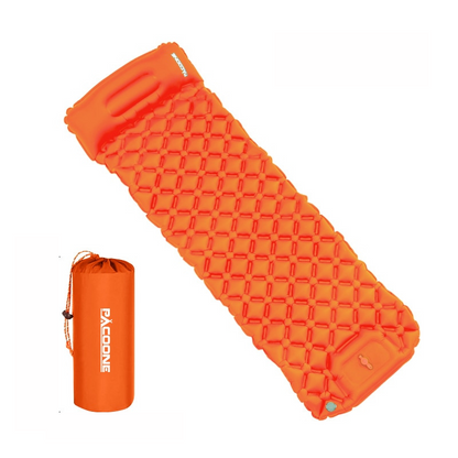 Inflatable Sleeping Mat Waterproof Built-In Pump & Integrated Pillow