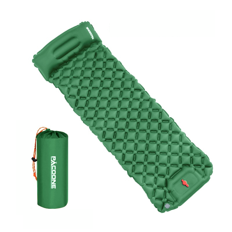 Inflatable Sleeping Mat Waterproof Built-In Pump & Integrated Pillow
