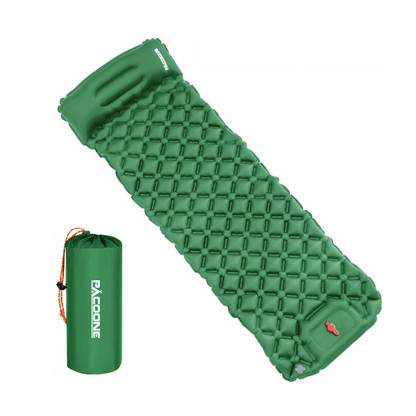 Inflatable Sleeping Mat Waterproof Built-In Pump & Integrated Pillow