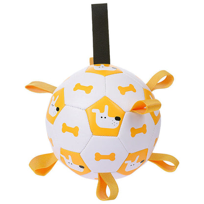 Inflatable Soccer Ball Non-Toxic PU Nylon Ribbons Pump Included