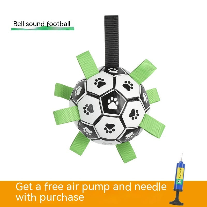 Inflatable Soccer Ball Non-Toxic PU Nylon Ribbons Pump Included