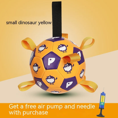 Inflatable Soccer Ball Non-Toxic PU Nylon Ribbons Pump Included