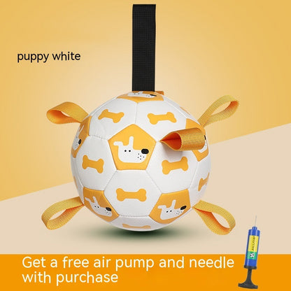 Inflatable Soccer Ball Non-Toxic PU Nylon Ribbons Pump Included