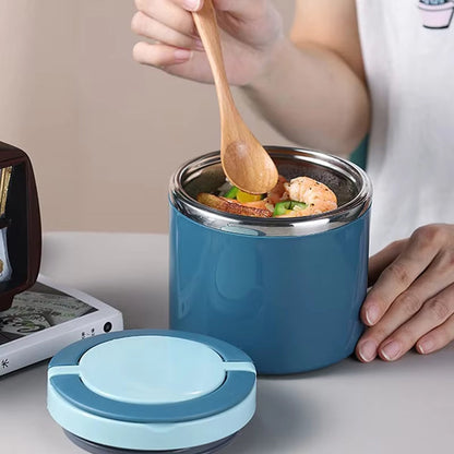 Insulated Food Container Double-Walled Stainless Steel Leak-Proof Screw Cap