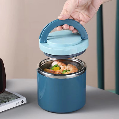 Insulated Food Container Double-Walled Stainless Steel Leak-Proof Screw Cap