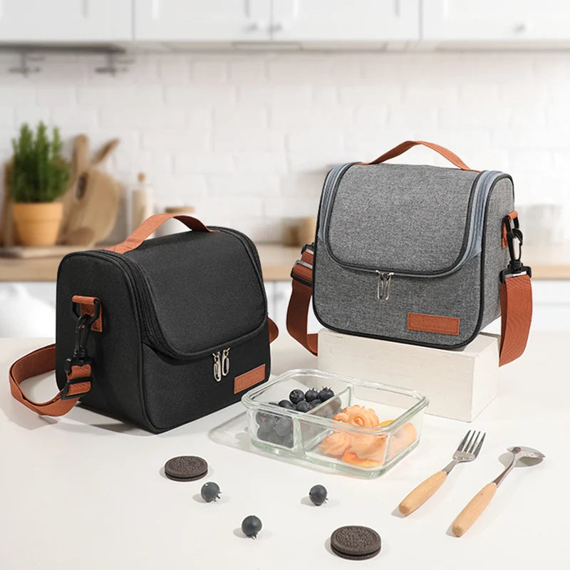 Insulated Lunch Bag Large Capacity Wipeable Interior