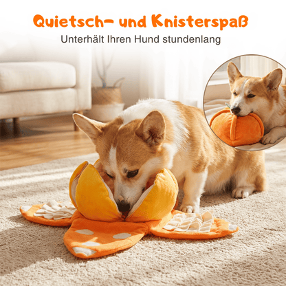 Interactive Dog Toy Treat Puzzle Squeaker & Crinkle