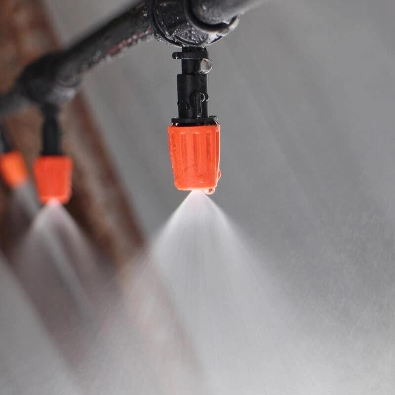 Irrigation Kit Adjustable Micro Spray Nozzles Cuttable Hose
