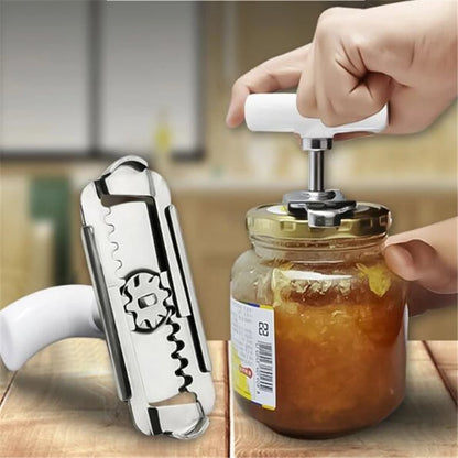 Jar Opener Adjustable Stainless Steel Grip Joint-Friendly