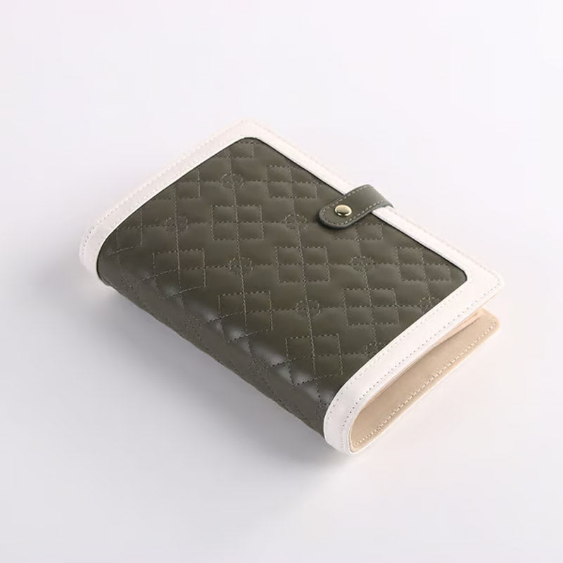 Jewelry Organizer Quilted PU Leather Multiple Compartments