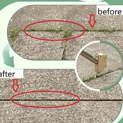 Joint Weed Removal Tool Long-Handled Durable Metal Scraper