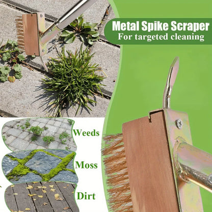 Joint Weed Removal Tool Long-Handled Durable Metal Scraper