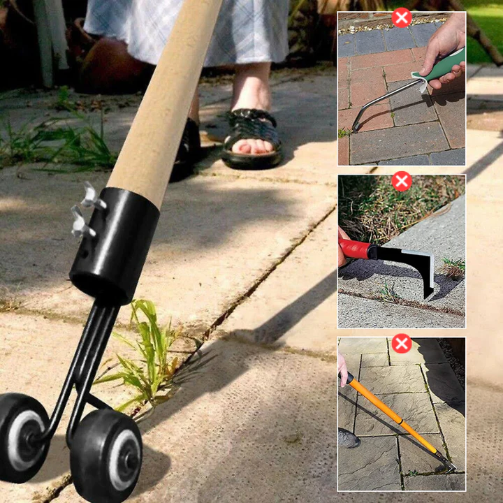 Joint Weeder Double-Wheel Iron Head Fits Standard Handles