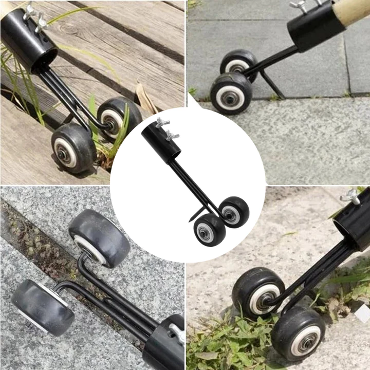 Joint Weeder Double-Wheel Iron Head Fits Standard Handles