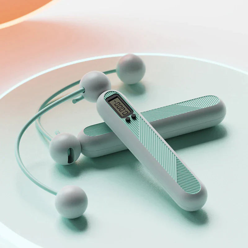Jump Rope Wireless Digital Counter Weighted & Rotating Handles