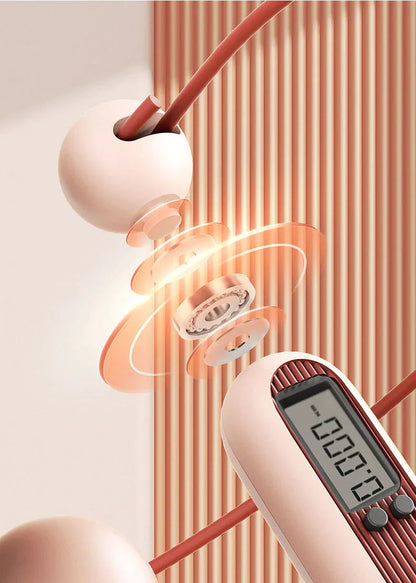 Jump Rope Wireless Digital Counter Weighted & Rotating Handles