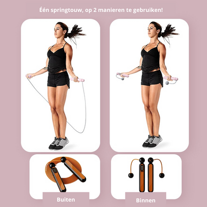 Jump Rope Wireless Digital Counter Weighted & Rotating Handles