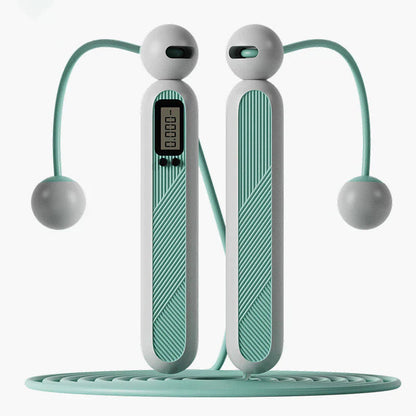 Jump Rope Wireless Digital Counter Weighted & Rotating Handles