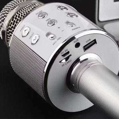 Karaoke Microphone Bluetooth Built-In Speaker Long Battery Life