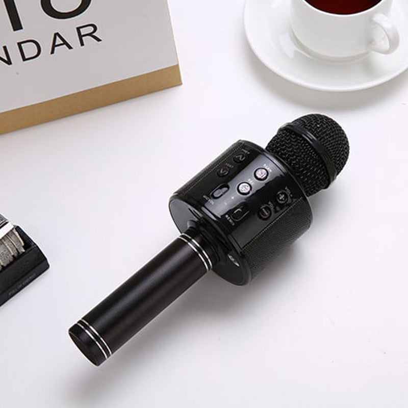 Karaoke Microphone Bluetooth Built-In Speaker Long Battery Life