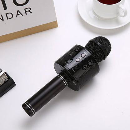 Karaoke Microphone Bluetooth Built-In Speaker Long Battery Life
