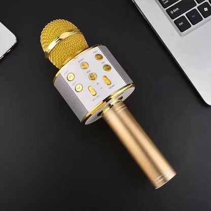 Karaoke Microphone Bluetooth Built-In Speaker Long Battery Life
