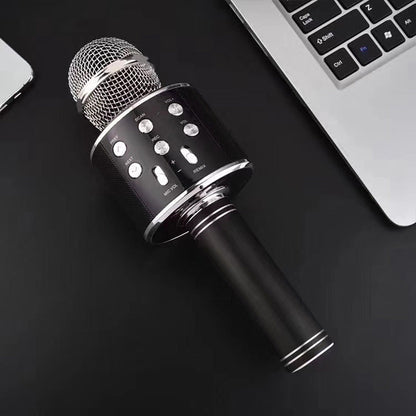 Karaoke Microphone Bluetooth Built-In Speaker Long Battery Life