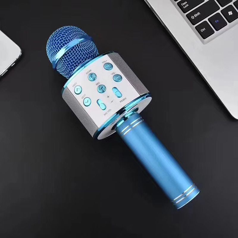 Karaoke Microphone Bluetooth Built-In Speaker Long Battery Life