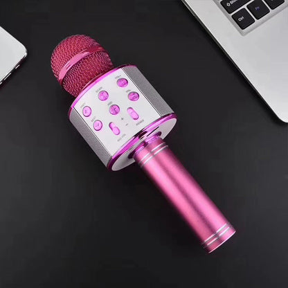 Karaoke Microphone Bluetooth Built-In Speaker Long Battery Life
