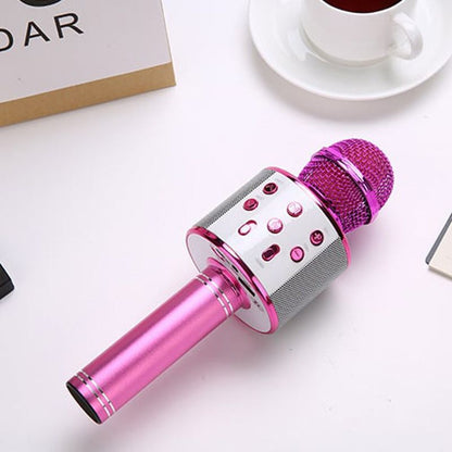 Karaoke Microphone Bluetooth Built-In Speaker Long Battery Life