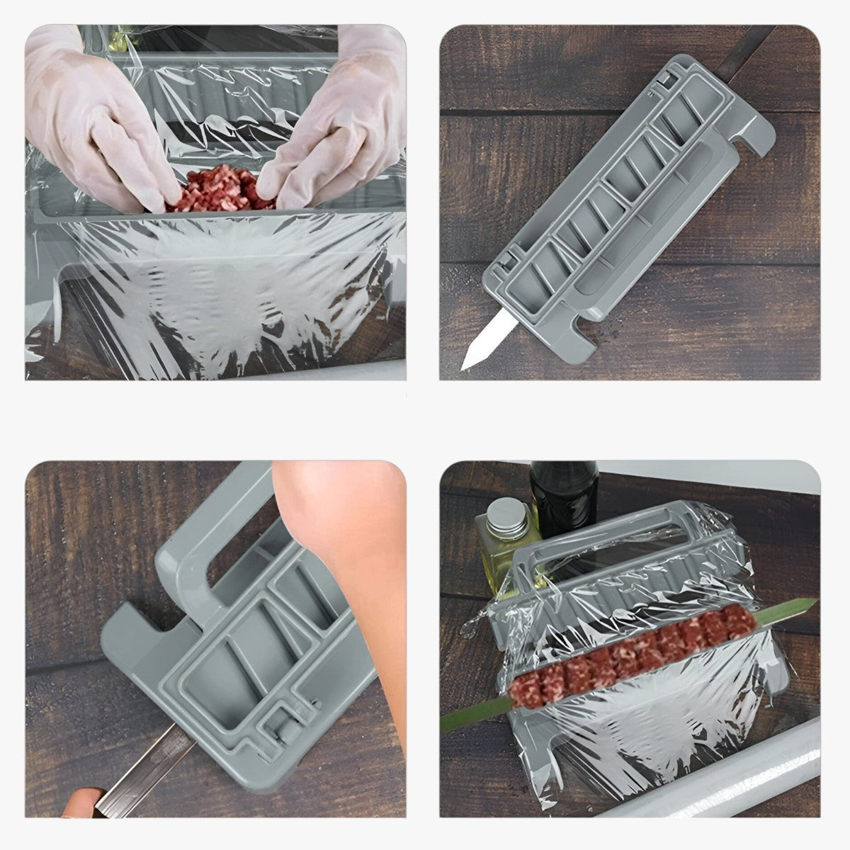 Kebab Maker Uniform Skewers Heat-Resistant Dishwasher-Safe