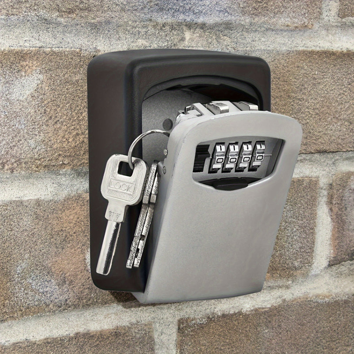 Key Safe 4-Digit Combination Weatherproof Stainless Steel Wall Mountable