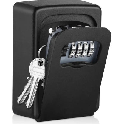 Key Safe 4-Digit Combination Weatherproof Stainless Steel Wall Mountable