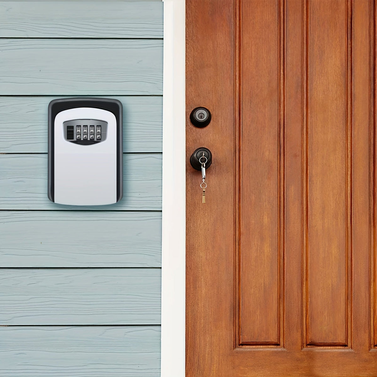 Key Safe 4-Digit Combination Weatherproof Stainless Steel Wall Mountable