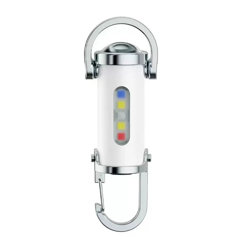 Keychain Flashlight 1200-Lumen Built-In Power Bank Splash-Resistant Alloy