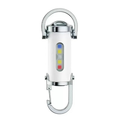 Keychain Flashlight 1200-Lumen Built-In Power Bank Splash-Resistant Alloy